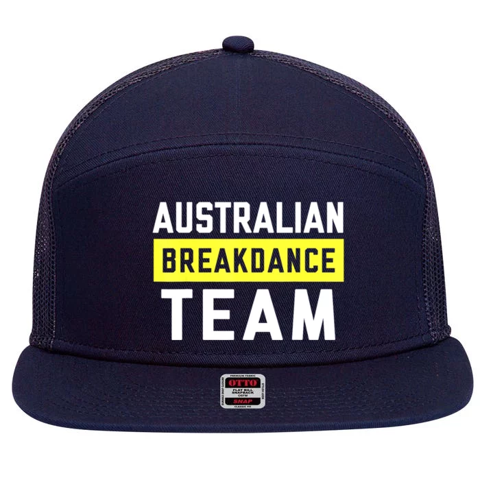 Australian Breakdancing Costume Team Break Dancer Matching 7 Panel Mesh Trucker Snapback Hat