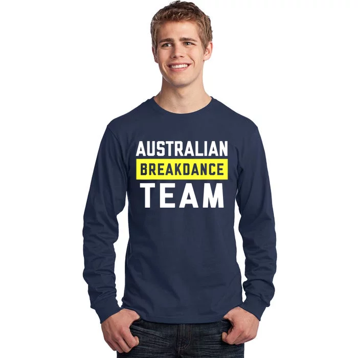 Australian Breakdancing Costume Team Break Dancer Matching Tall Long Sleeve T-Shirt