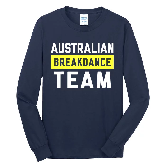 Australian Breakdancing Costume Team Break Dancer Matching Tall Long Sleeve T-Shirt