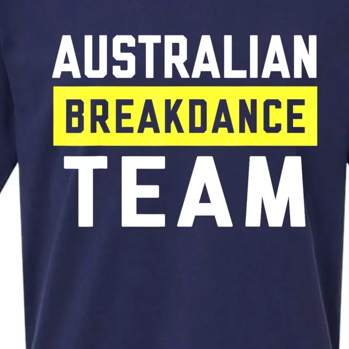 Australian Breakdancing Costume Team Break Dancer Matching Sueded Cloud Jersey T-Shirt