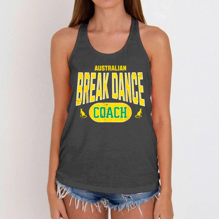 Australian Breakdance Coach Costume Outfit Halloween Party Women's Knotted Racerback Tank