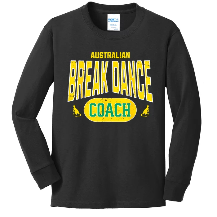 Australian Breakdance Coach Costume Outfit Halloween Party Kids Long Sleeve Shirt