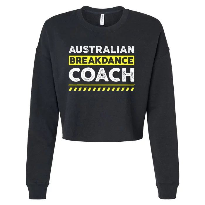 Australian Breakdancing Costume Matching Coach Break Dancer Cropped Pullover Crew