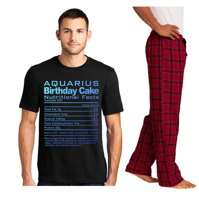 Aquarius Birthday Cake Nutrition Facts Gift Pajama Set