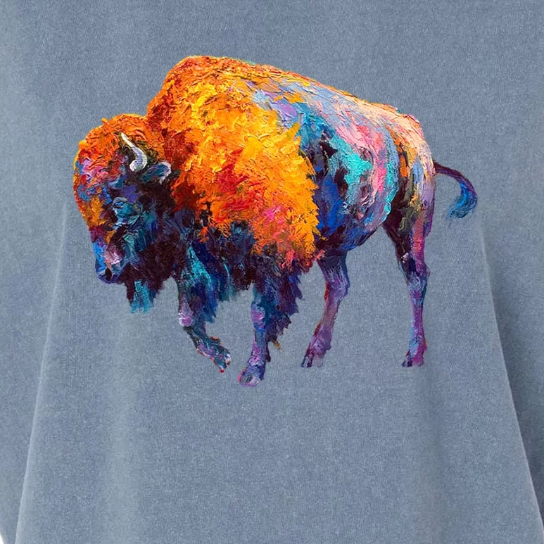 American Buffalo Cute Gift Buffalo Cute Gift American Bison Cute Gift Meaningful Garment-Dyed Women's Muscle Tee