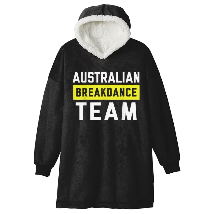 Australian Breakdancing Costume Team Break Dancer Matching Hooded Wearable Blanket