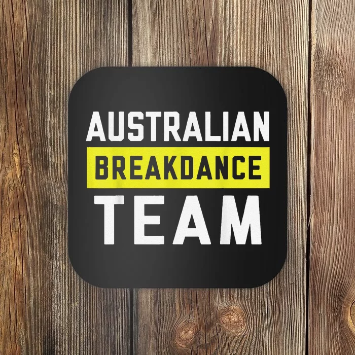 Australian Breakdancing Costume Team Break Dancer Matching Coaster