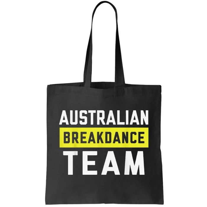 Australian Breakdancing Costume Team Break Dancer Matching Tote Bag