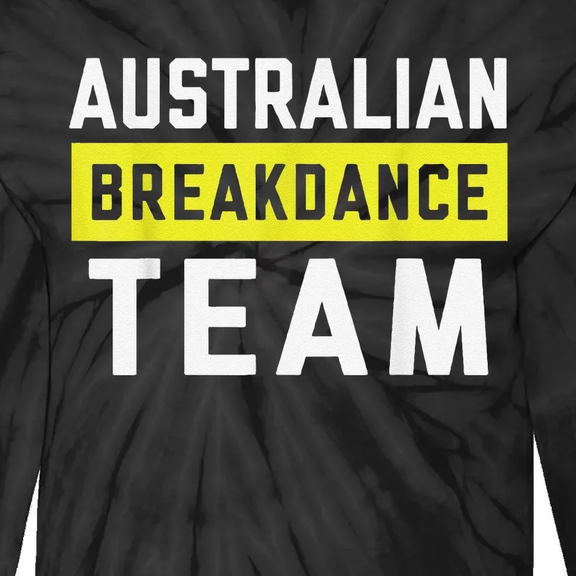 Australian Breakdancing Costume Team Break Dancer Matching Tie-Dye Long Sleeve Shirt