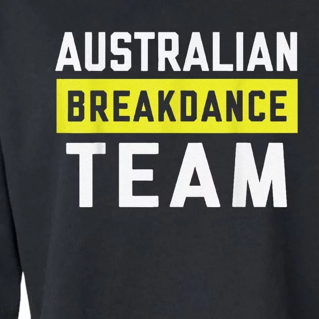 Australian Breakdancing Costume Team Break Dancer Matching Cropped Pullover Crew