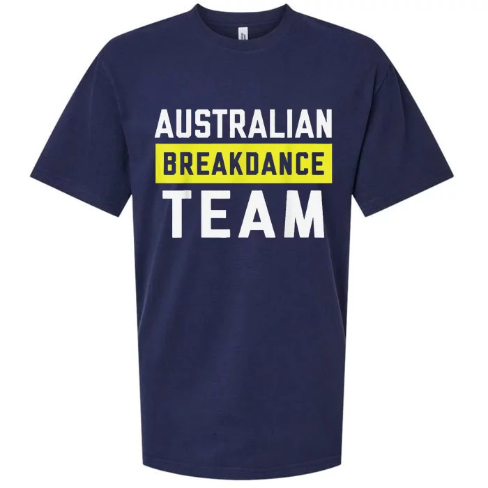 Australian Breakdancing Costume Team Break Dancer Matching Sueded Cloud Jersey T-Shirt