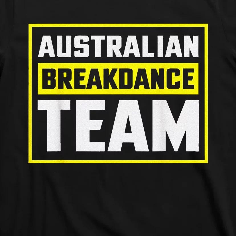 Australian Breakdance Costume Team Matching T-Shirt