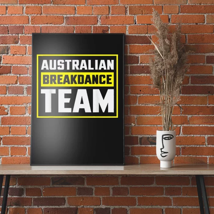 Australian Breakdance Costume Team Matching Poster