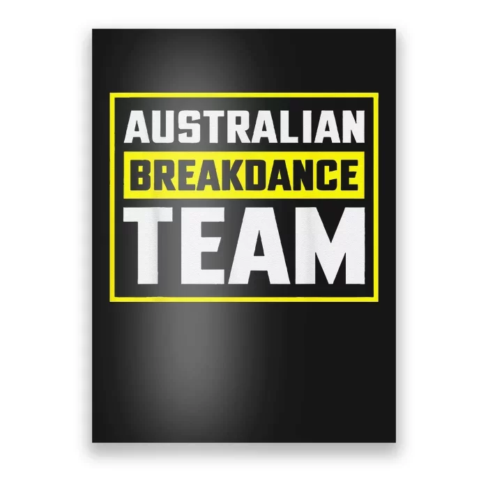 Australian Breakdance Costume Team Matching Poster