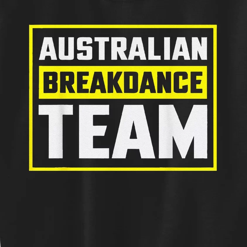 Australian Breakdance Costume Team Matching Kids Sweatshirt