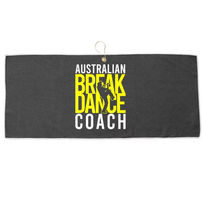 Australian Breakdance Coach Large Microfiber Waffle Golf Towel