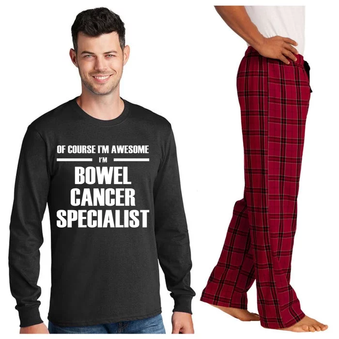 Awesome Bowel Cancer Specialist Gift Long Sleeve Pajama Set