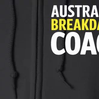 Australian Breakdancing Costume Break Dancer Coach Matching Full Zip Hoodie