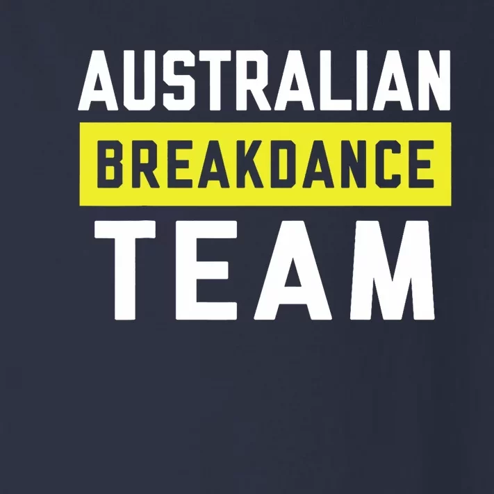 Australian Breakdancing Costume Team Break Dancer Matching Toddler Long Sleeve Shirt