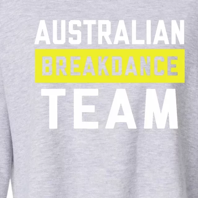 Australian Breakdancing Costume Team Break Dancer Matching Cropped Pullover Crew