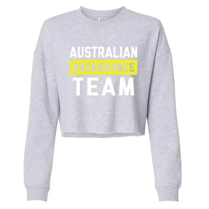 Australian Breakdancing Costume Team Break Dancer Matching Cropped Pullover Crew