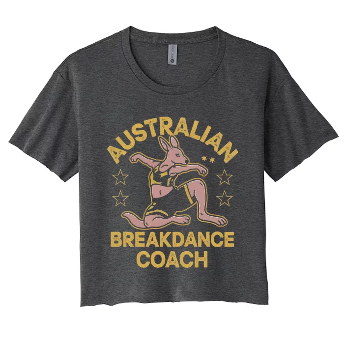 Australian Breakdancing Costume Coach Break Dancer Halloween Women's Crop Top Tee