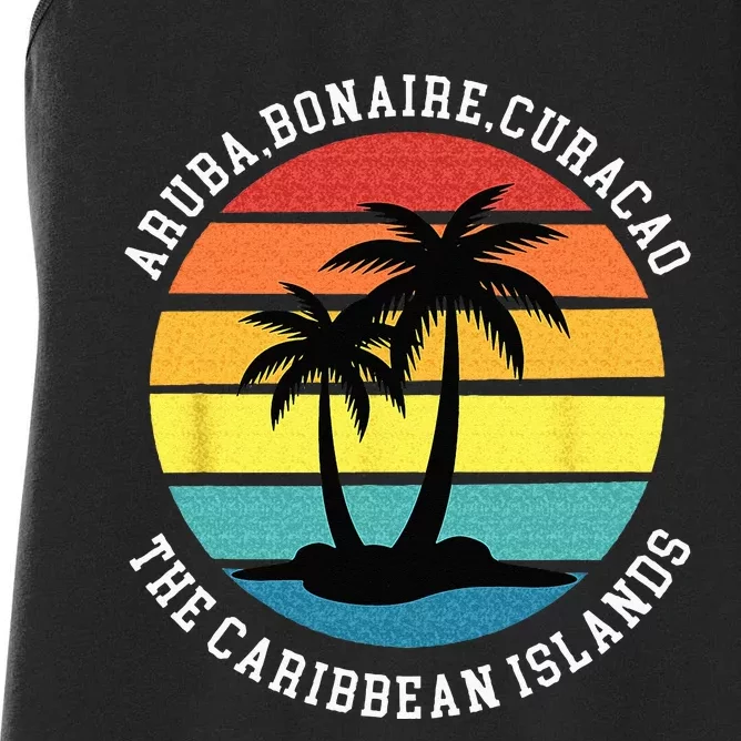 Aruba Bonaire Curacao The Caribbean Islands Vacation Women's Racerback Tank