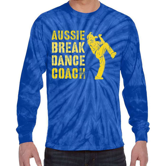 Australian Breakdance Coach Breaking Dance Costume Tie-Dye Long Sleeve Shirt