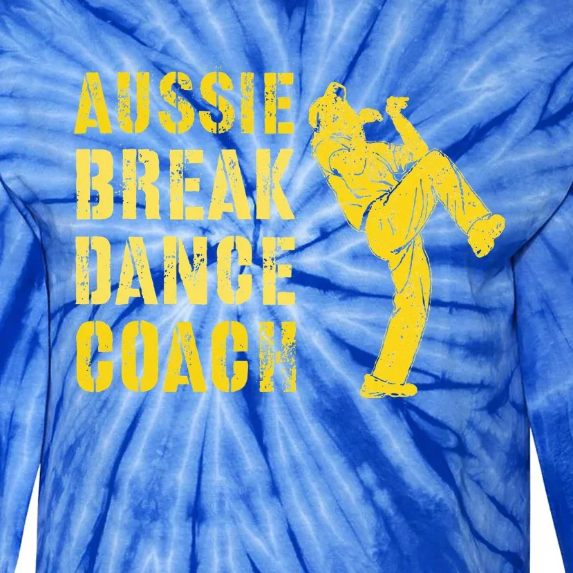 Australian Breakdance Coach Breaking Dance Costume Tie-Dye Long Sleeve Shirt