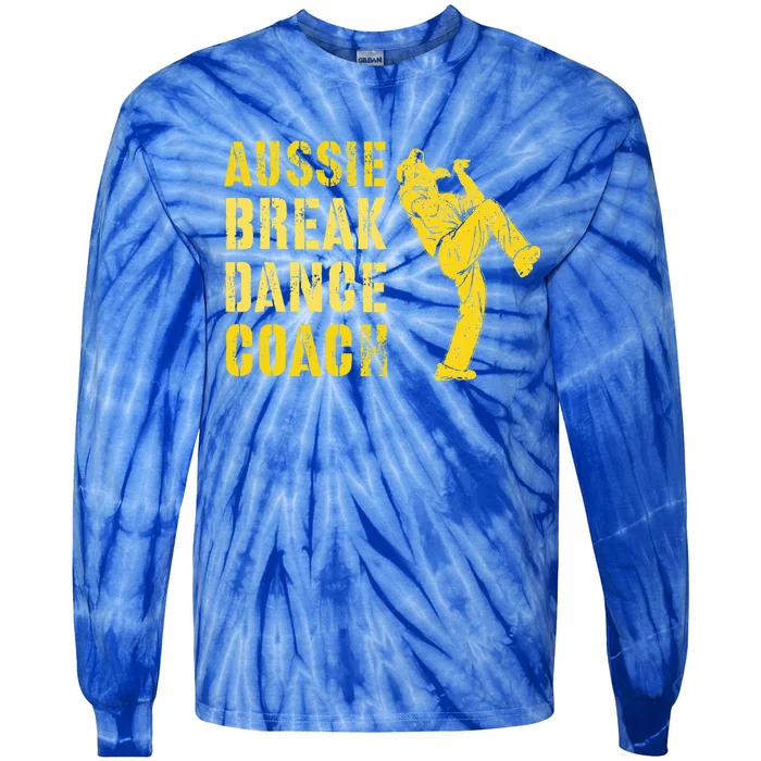 Australian Breakdance Coach Breaking Dance Costume Tie-Dye Long Sleeve Shirt