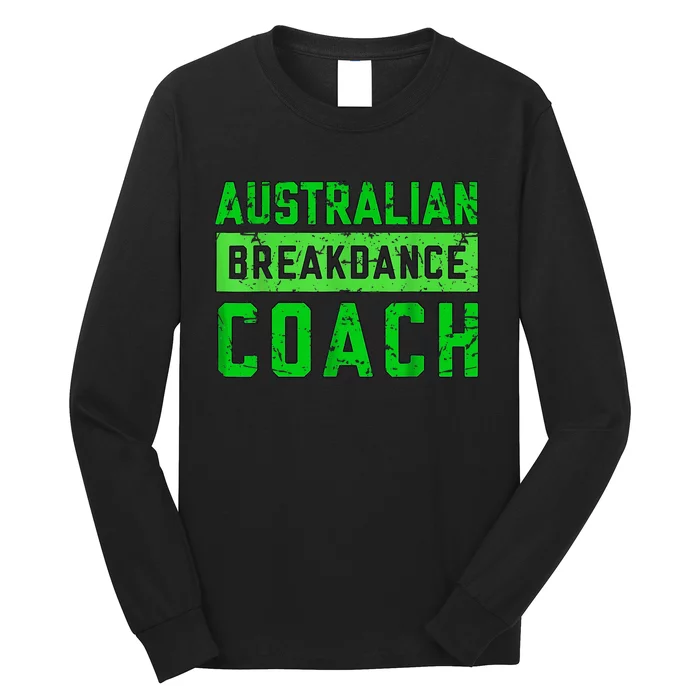 Australian Breakdancing Costume Coach Break Dancer Matching Long Sleeve Shirt