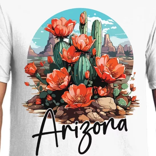 Arizona Blooming Cactus Flowers Love State Of Arizona Cute Pajama Set