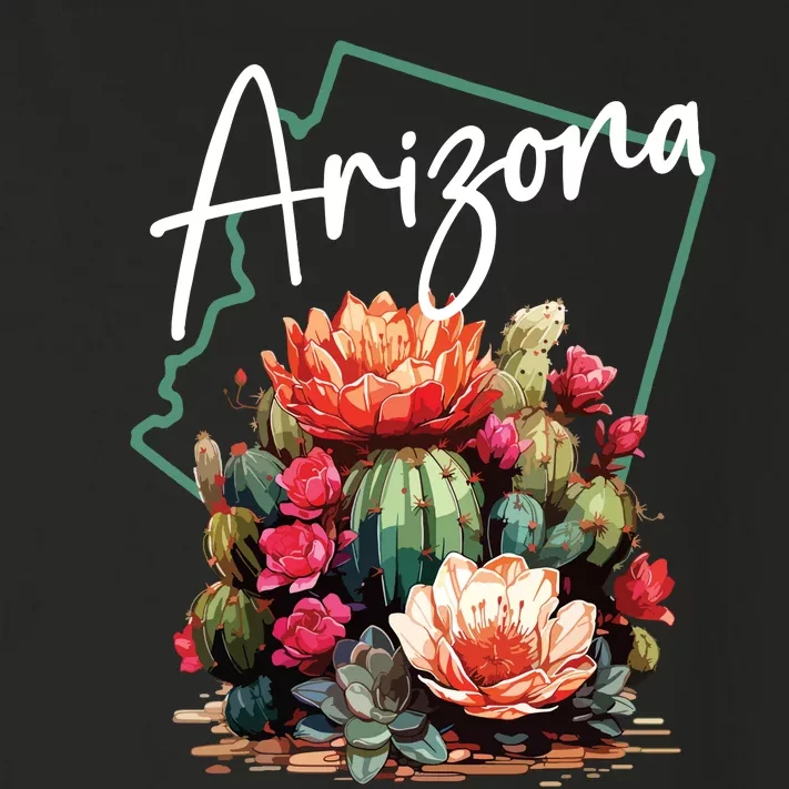 Arizona Blooming Cactus Flowers Love State Of Arizona Cute Toddler Long Sleeve Shirt