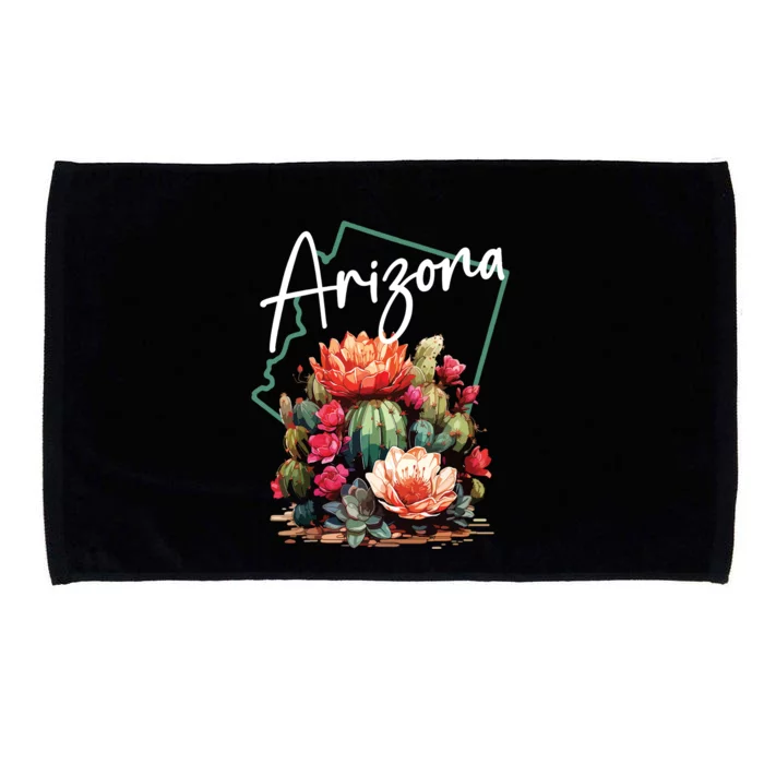 Arizona Blooming Cactus Flowers Love State Of Arizona Cute Microfiber Hand Towel