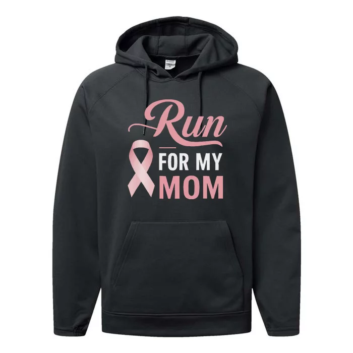 Athletics Breast Cancer Awareness Month Runner Pin.K Ribbon Performance Fleece Hoodie