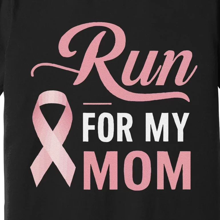 Athletics Breast Cancer Awareness Month Runner Pin.K Ribbon Premium T-Shirt