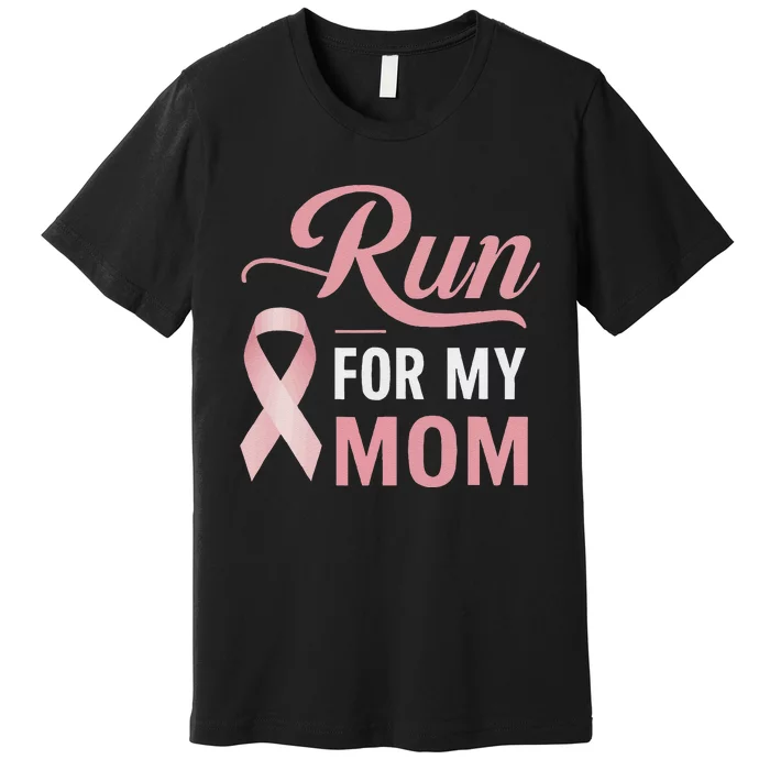 Athletics Breast Cancer Awareness Month Runner Pin.K Ribbon Premium T-Shirt