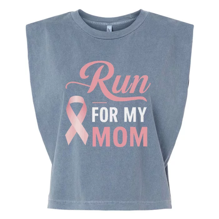 Athletics Breast Cancer Awareness Month Runner Pin.K Ribbon Garment-Dyed Women's Muscle Tee