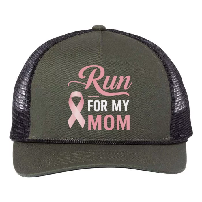 Athletics Breast Cancer Awareness Month Runner Pin.K Ribbon Retro Rope Trucker Hat Cap