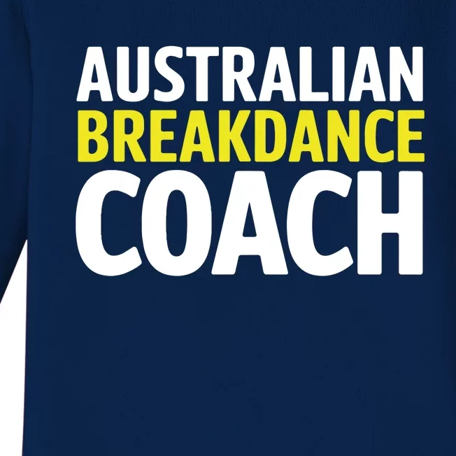 Australian Breakdancing Costume Break Dancer Coach Matching Baby Long Sleeve Bodysuit