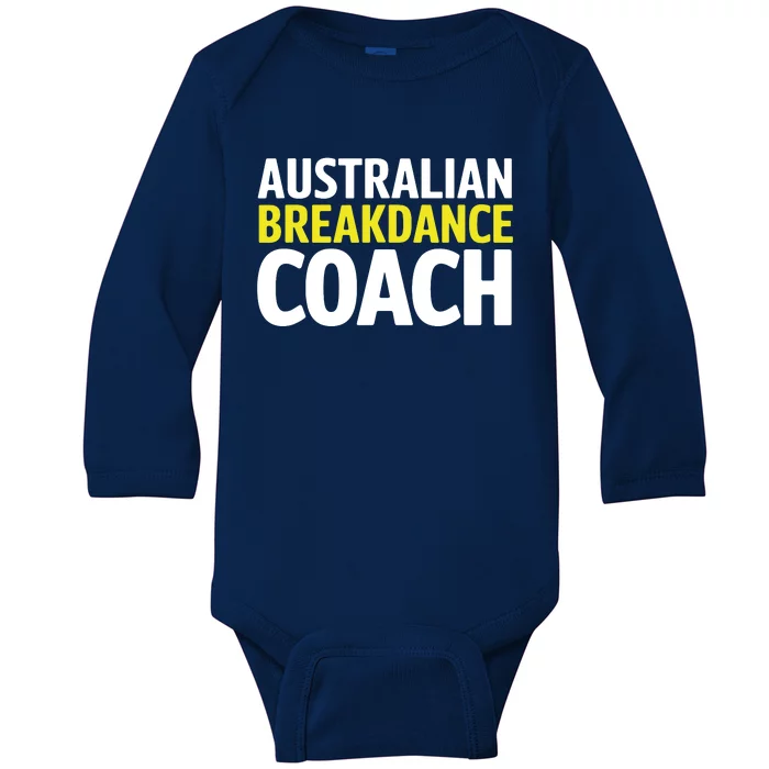 Australian Breakdancing Costume Break Dancer Coach Matching Baby Long Sleeve Bodysuit