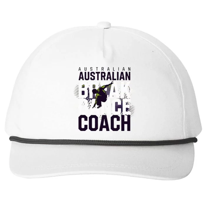 Australian Breakdancing Costume Coach Break Dancer Matching Snapback Five-Panel Rope Hat