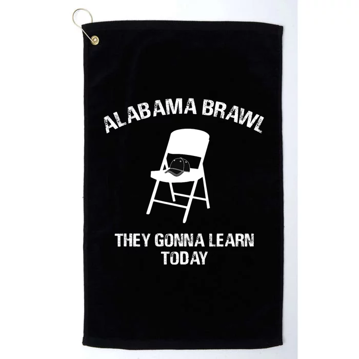 Alabama Brawl Chair Shirts A Mass Brawl Breaks Out On Alabama Platinum Collection Golf Towel