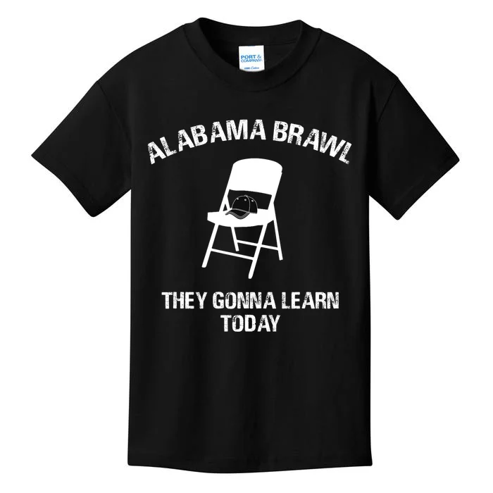 Alabama Brawl Chair Shirts A Mass Brawl Breaks Out On Alabama Kids T-Shirt