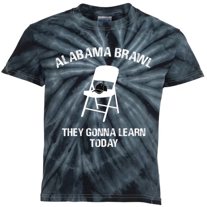 Alabama Brawl Chair Shirts A Mass Brawl Breaks Out On Alabama Kids Tie-Dye T-Shirt