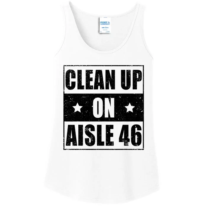 Anti Biden Clean Up On Aisle 46 Impeach Biden Ladies Essential Tank