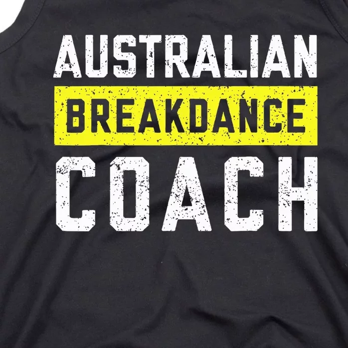 Australian Breakdancing Costume Coach Break Dancer Matching Tank Top