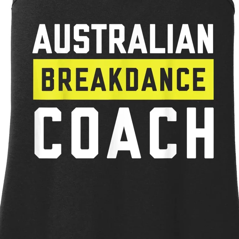 Australian Breakdancing Costume Coach Break Dancer Matching Ladies Essential Tank