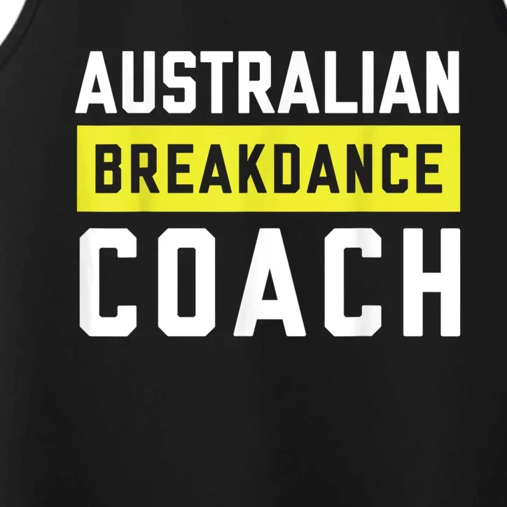 Australian Breakdancing Costume Coach Break Dancer Matching Performance Tank