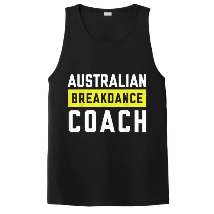 Australian Breakdancing Costume Coach Break Dancer Matching Performance Tank